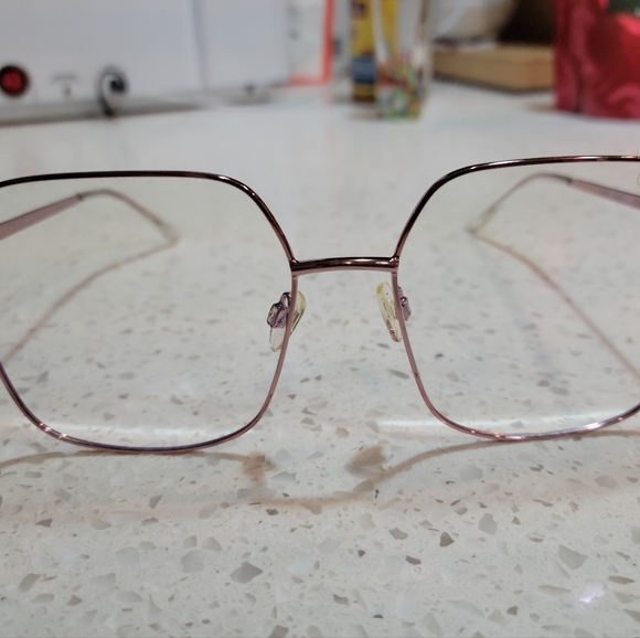 **Rose Gold Frame** Quay Australia Cheat Sheet - Blue Light Lens Eyeglasses - Picture 5 of 10